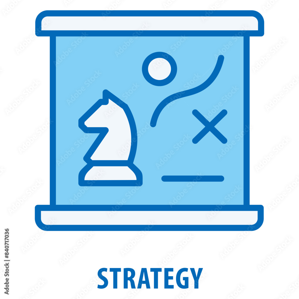 Poster strategy icon simple and easy to edit for your design elements