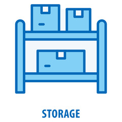 Storage Icon simple and easy to edit for your design elements