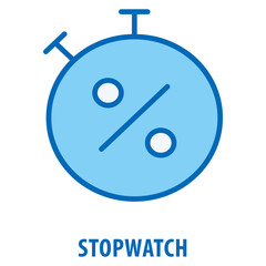 Stopwatch Icon simple and easy to edit for your design elements