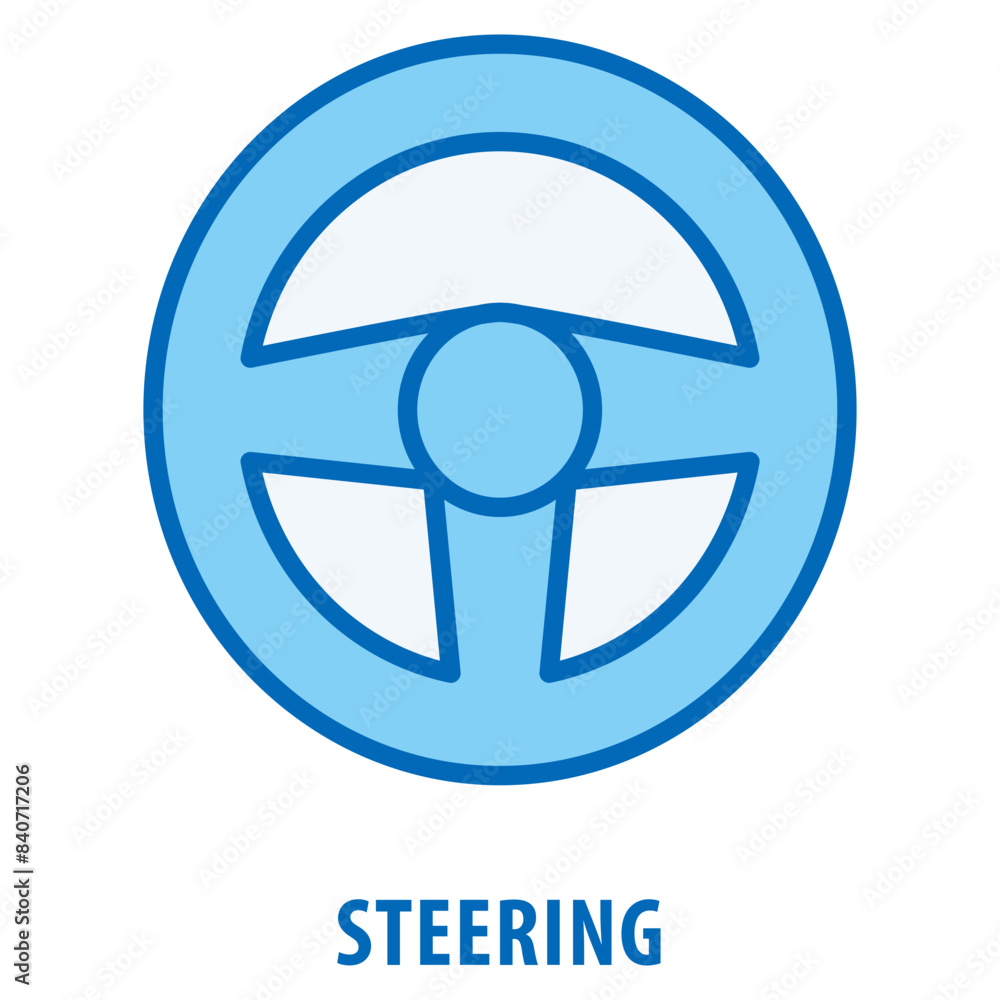 Poster steering icon simple and easy to edit for your design elements