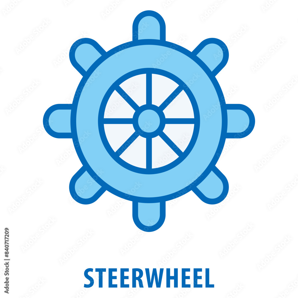 Poster steerwheel icon simple and easy to edit for your design elements