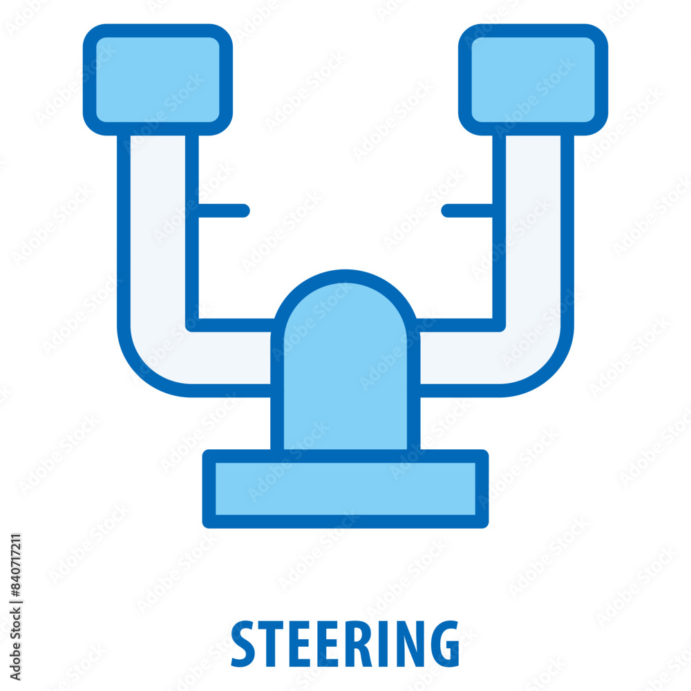 Poster steering icon simple and easy to edit for your design elements
