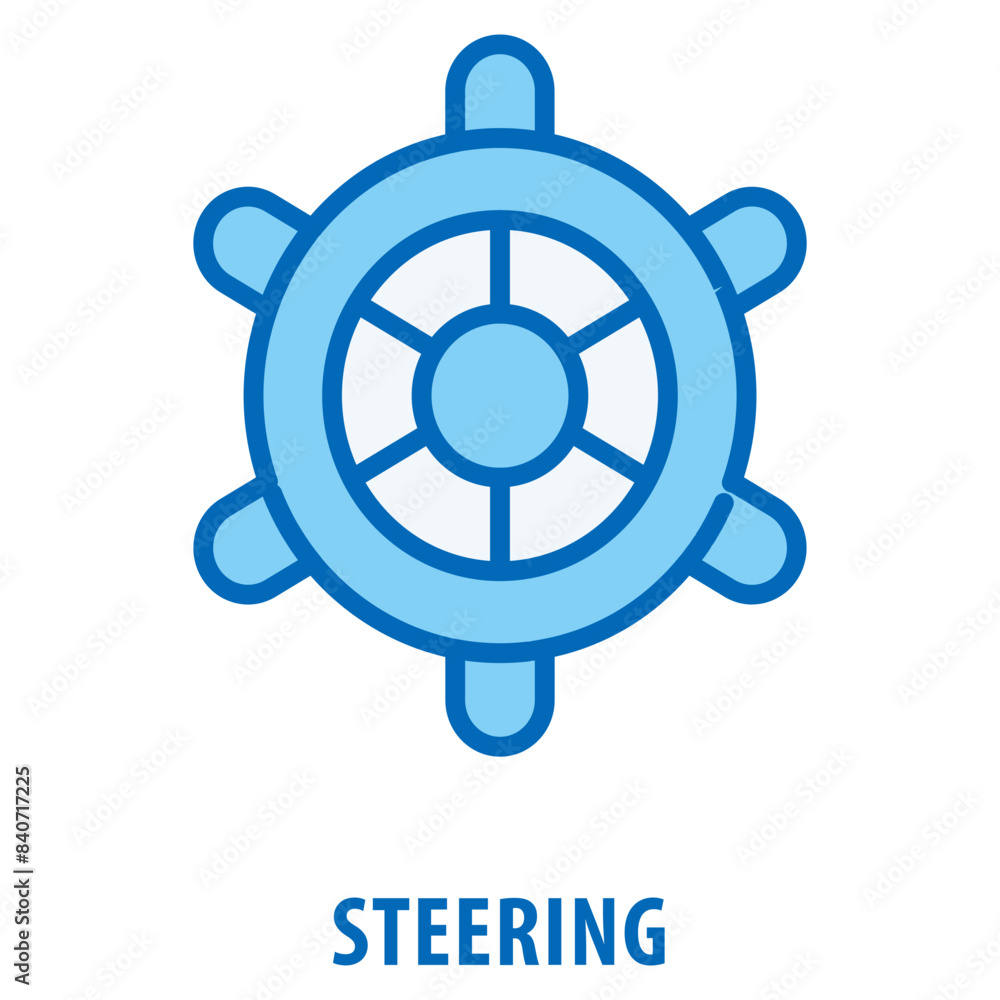 Poster steering icon simple and easy to edit for your design elements