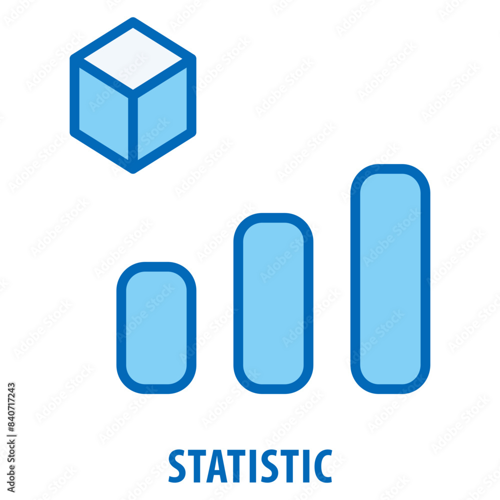 Poster statistic icon simple and easy to edit for your design elements