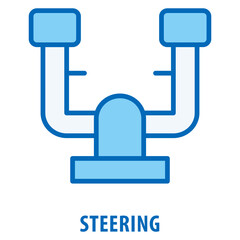 Steering Icon simple and easy to edit for your design elements