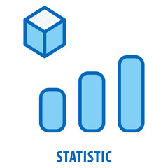 Statistic Icon simple and easy to edit for your design elements