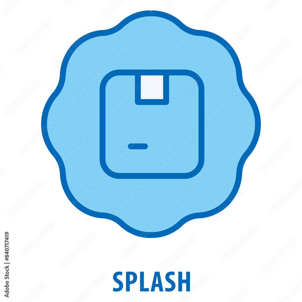 Poster splash icon simple and easy to edit for your design elements