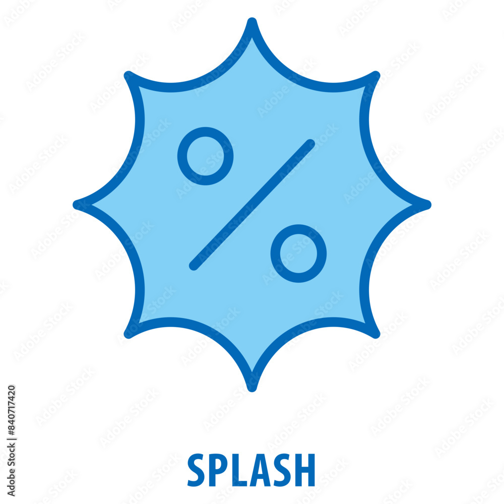Poster splash icon simple and easy to edit for your design elements