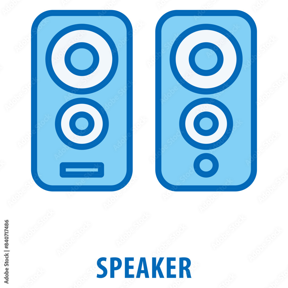 Poster speaker icon simple and easy to edit for your design elements