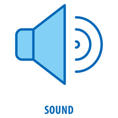 Sound Icon simple and easy to edit for your design elements
