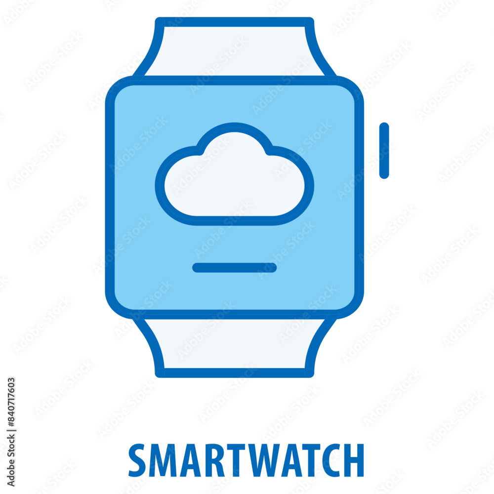 Aufkleber smartwatch icon simple and easy to edit for your design elements