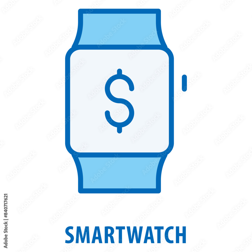 Poster smartwatch icon simple and easy to edit for your design elements