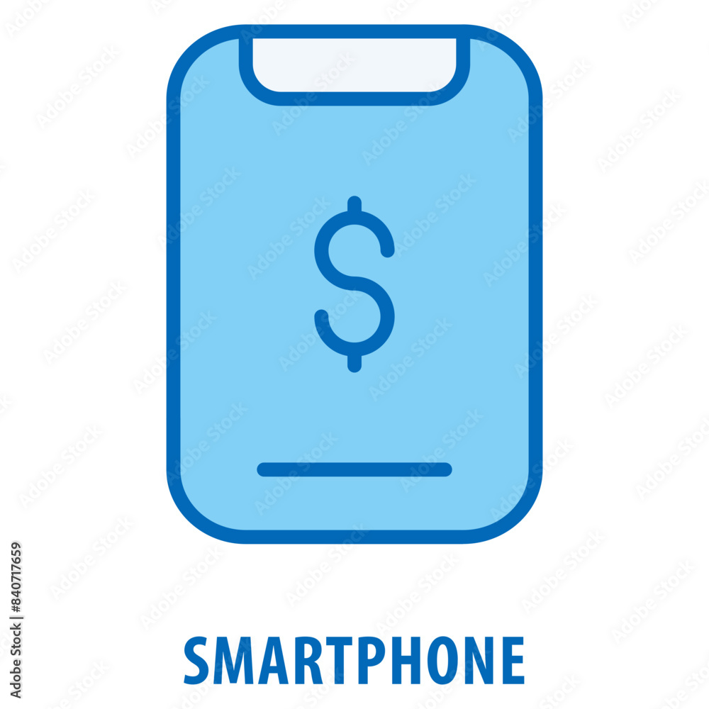 Poster smartphone icon simple and easy to edit for your design elements