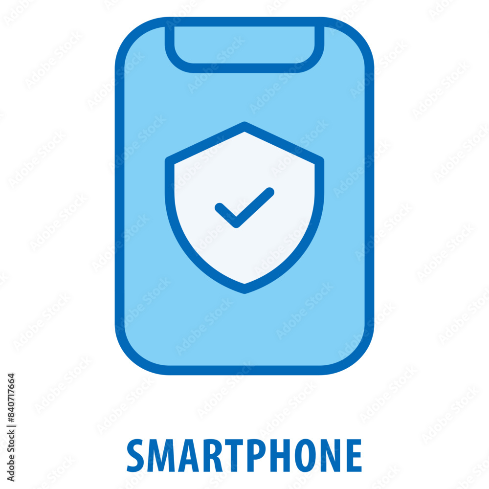 Aufkleber smartphone icon simple and easy to edit for your design elements