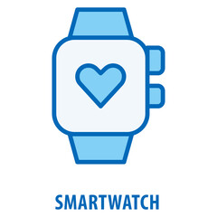 Smartwatch Icon simple and easy to edit for your design elements