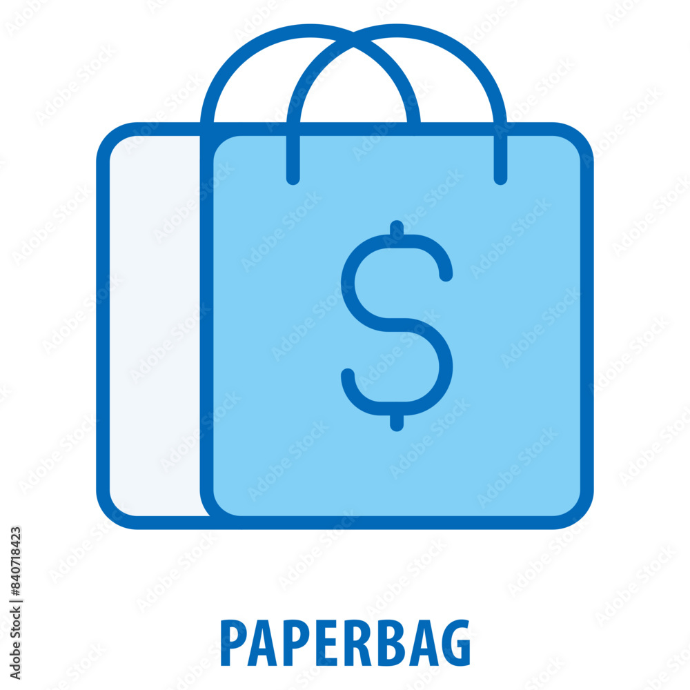 Poster paperbag icon simple and easy to edit for your design elements