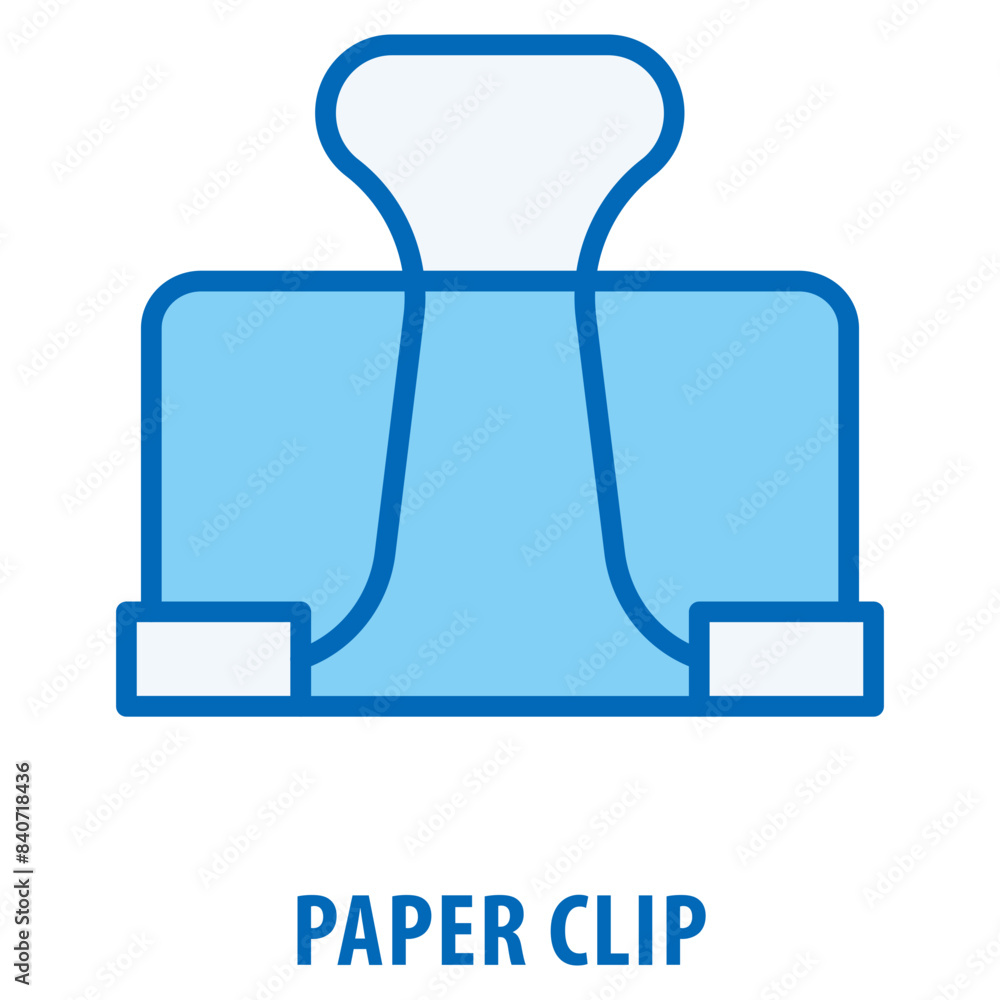 Poster paper clip icon simple and easy to edit for your design elements