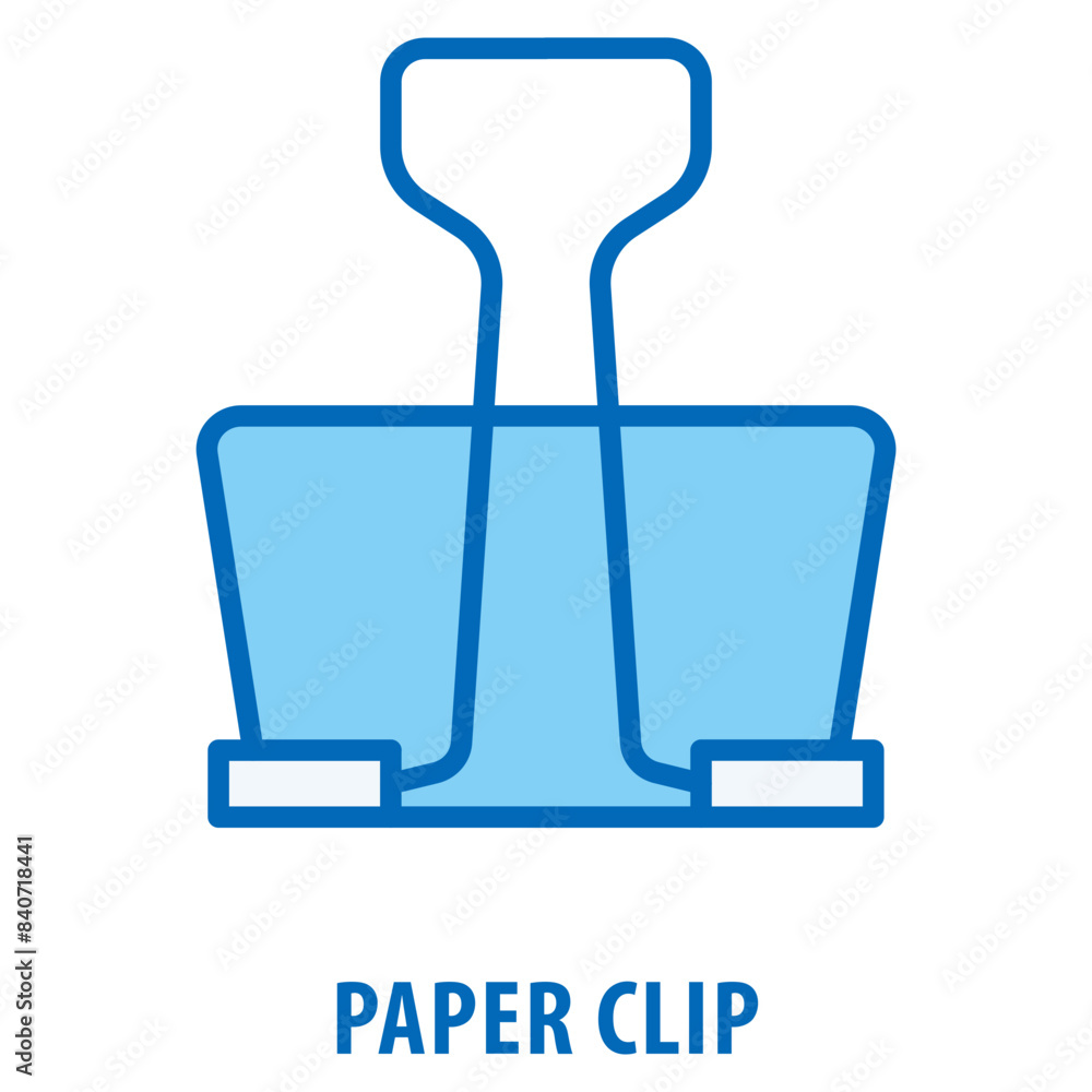 Poster paper clip icon simple and easy to edit for your design elements