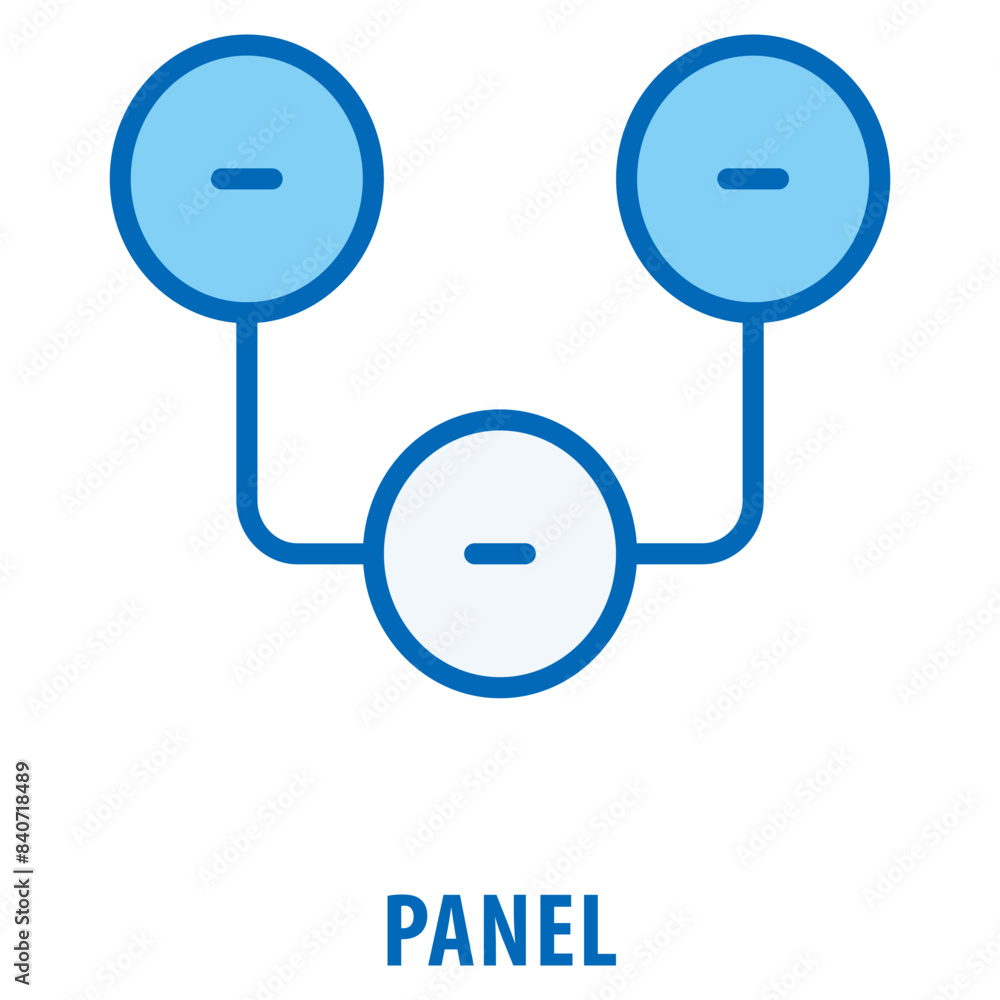 Poster panel icon simple and easy to edit for your design elements