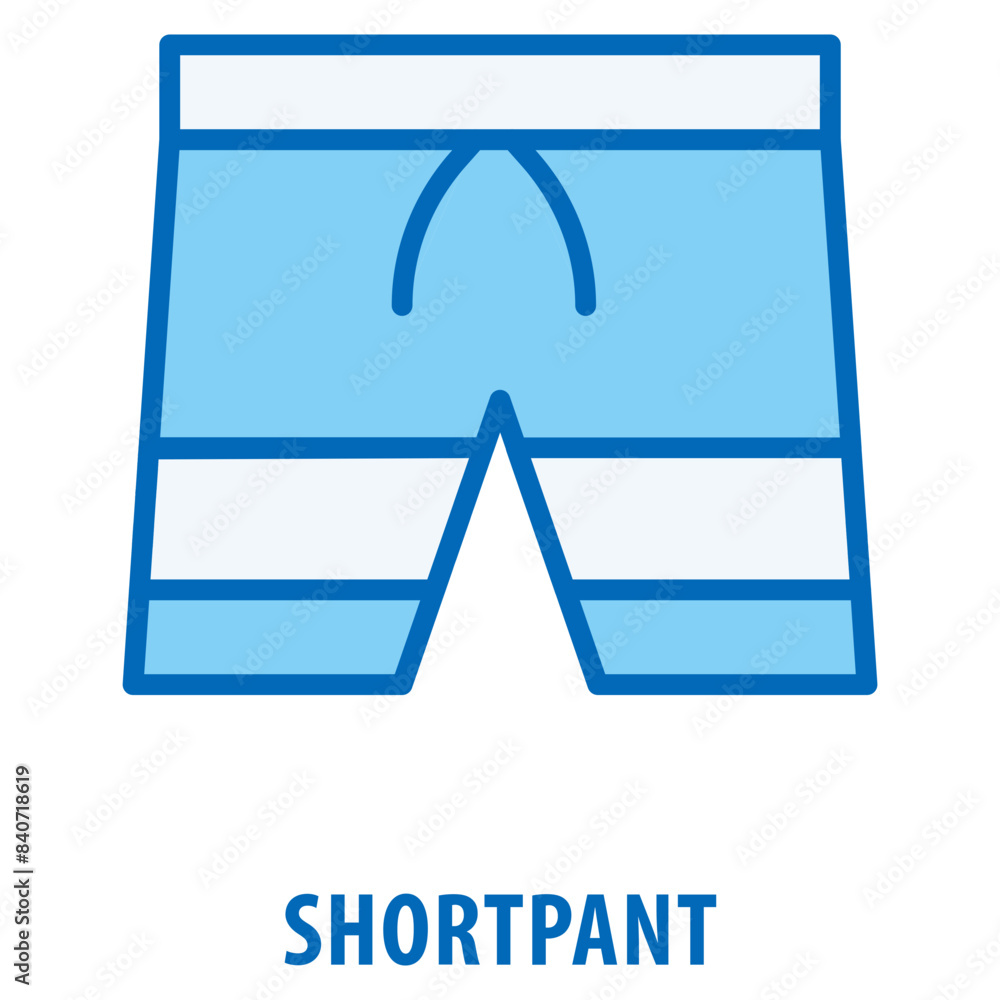 Poster shortpant icon simple and easy to edit for your design elements