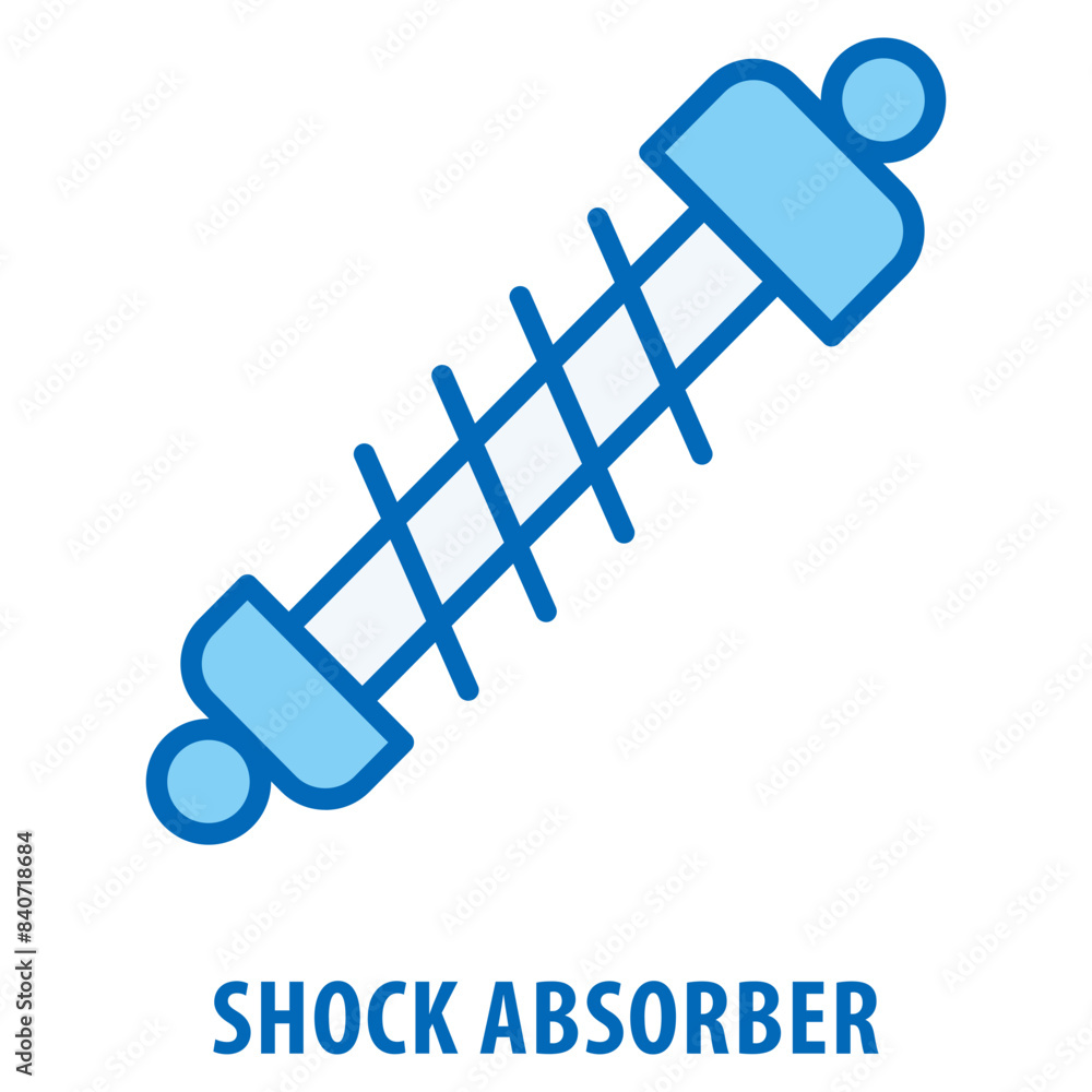 Poster shock absorber icon simple and easy to edit for your design elements