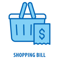 Shopping Bill Icon simple and easy to edit for your design elements