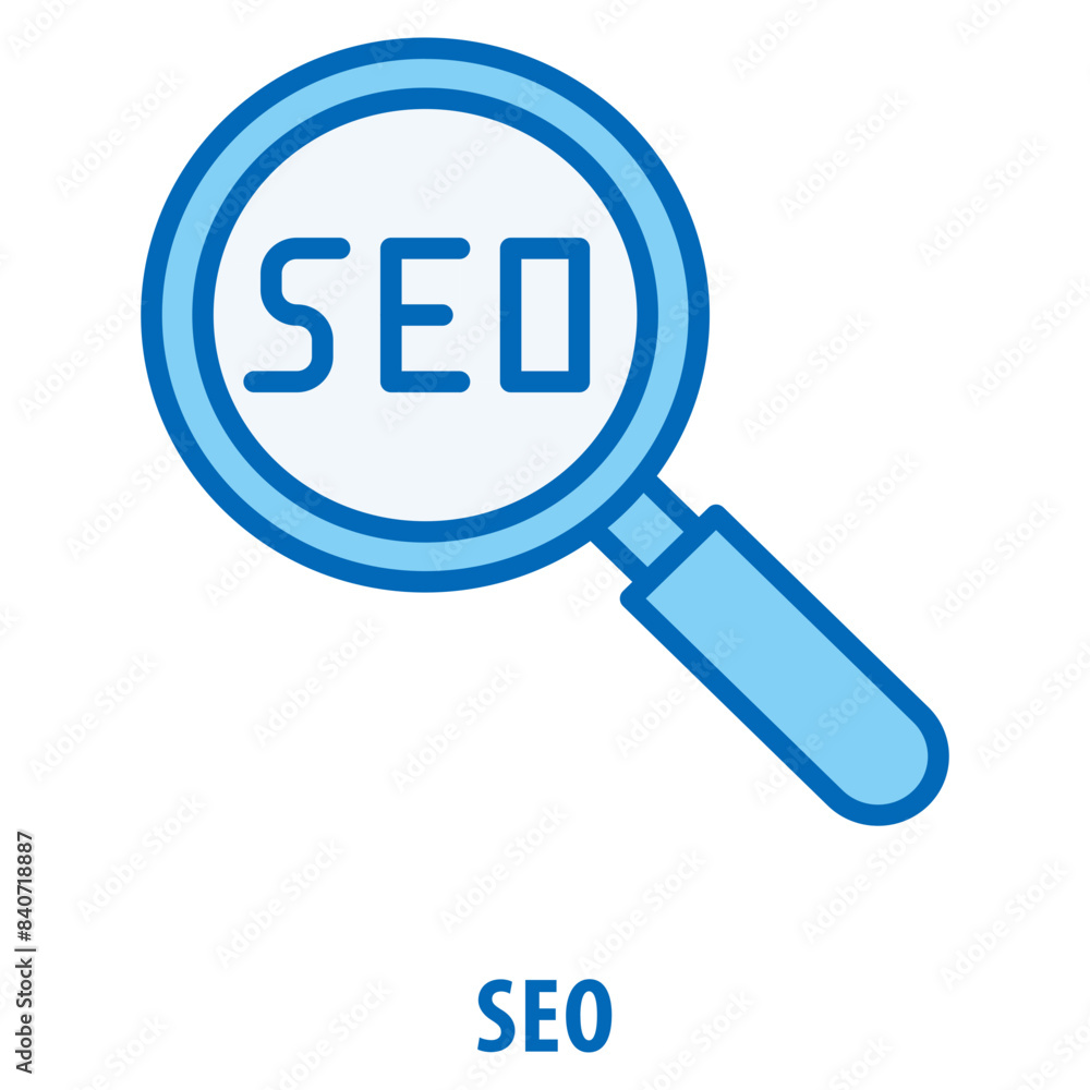 Poster seo icon simple and easy to edit for your design elements
