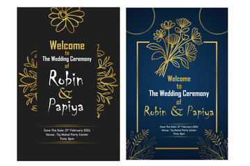 Wedding Invitation Cards With Floral Element