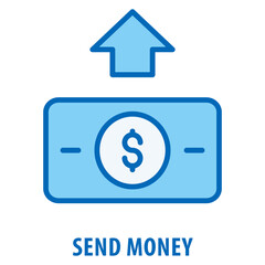 Send Money Icon simple and easy to edit for your design elements