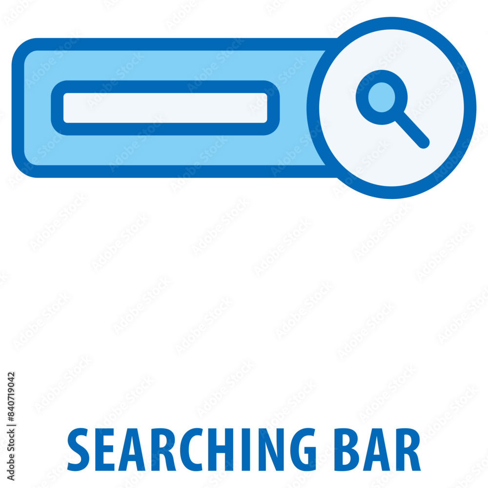 Poster searching bar icon simple and easy to edit for your design elements