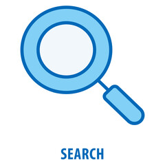 Search Icon simple and easy to edit for your design elements