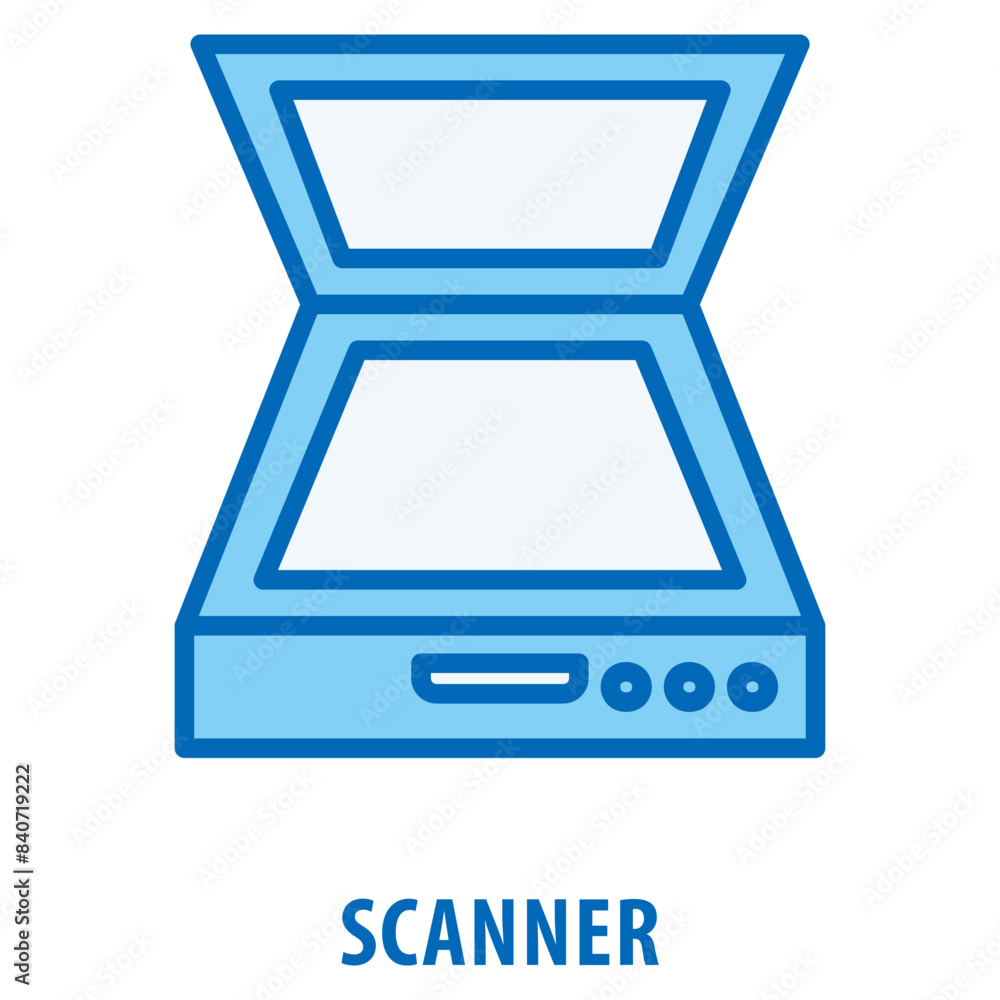 Poster scanner icon simple and easy to edit for your design elements