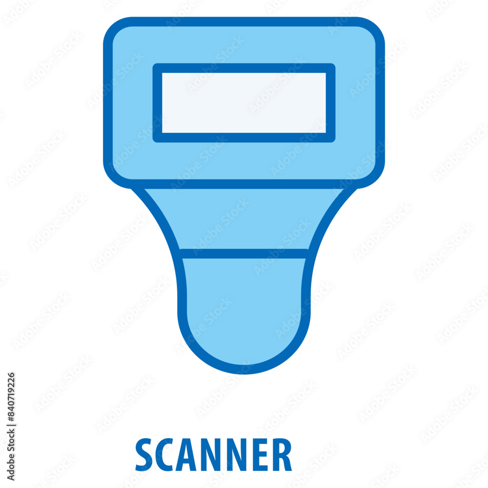 Poster scanner icon simple and easy to edit for your design elements