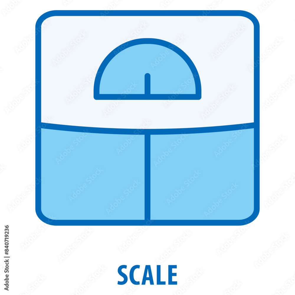 Poster scale icon simple and easy to edit for your design elements