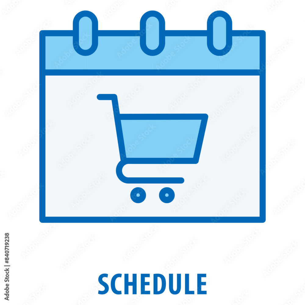 Poster schedule icon simple and easy to edit for your design elements