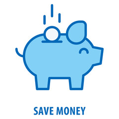 Save Money Icon simple and easy to edit for your design elements