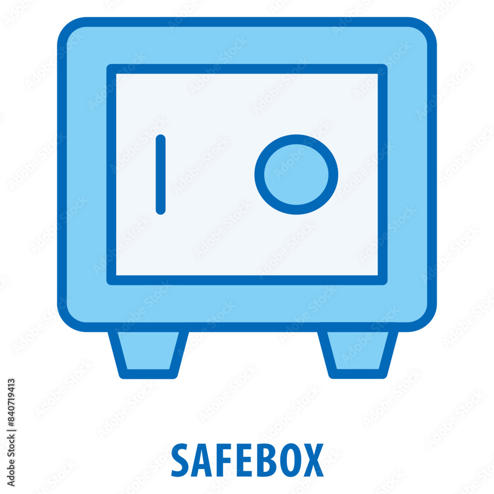 Poster safebox icon simple and easy to edit for your design elements