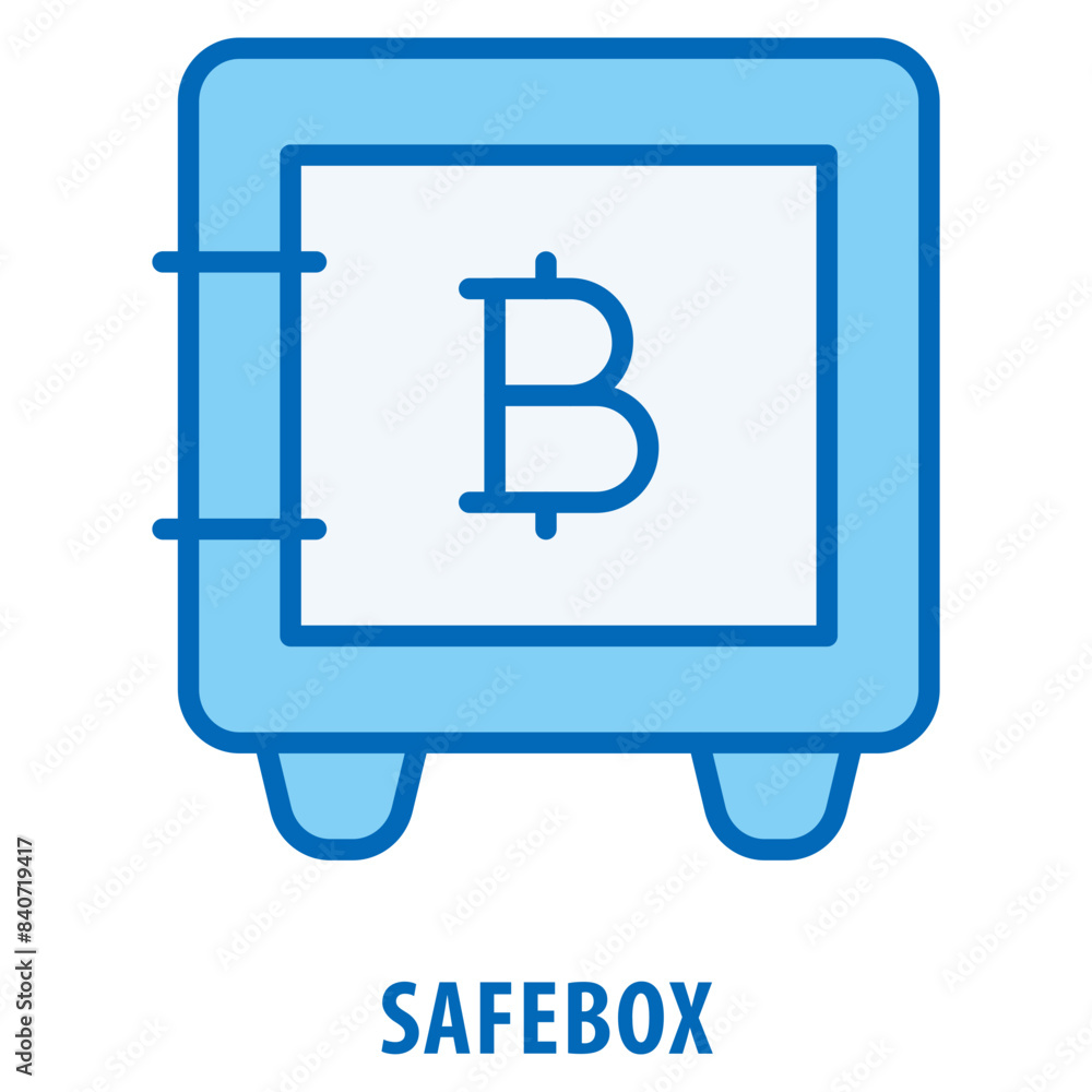 Poster safebox icon simple and easy to edit for your design elements