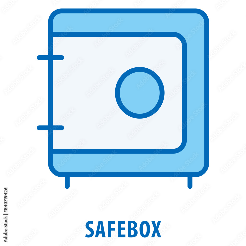 Poster safebox icon simple and easy to edit for your design elements