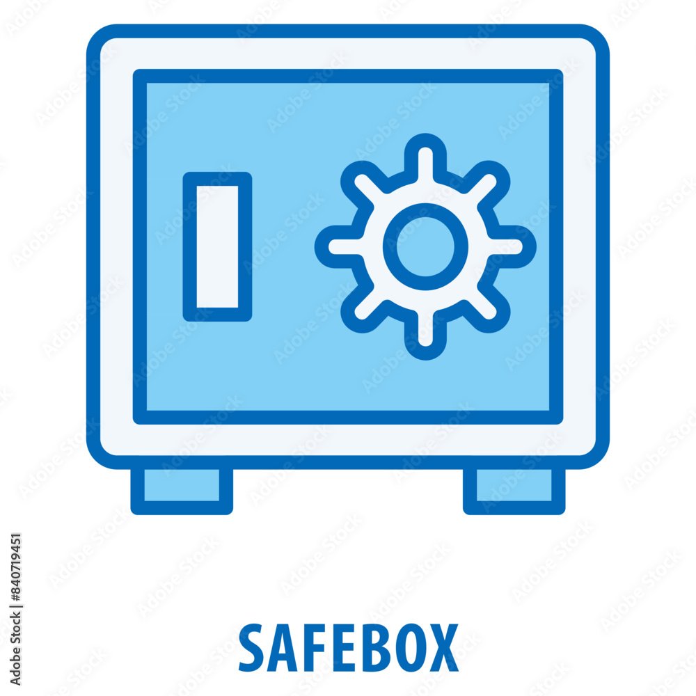 Poster safebox icon simple and easy to edit for your design elements