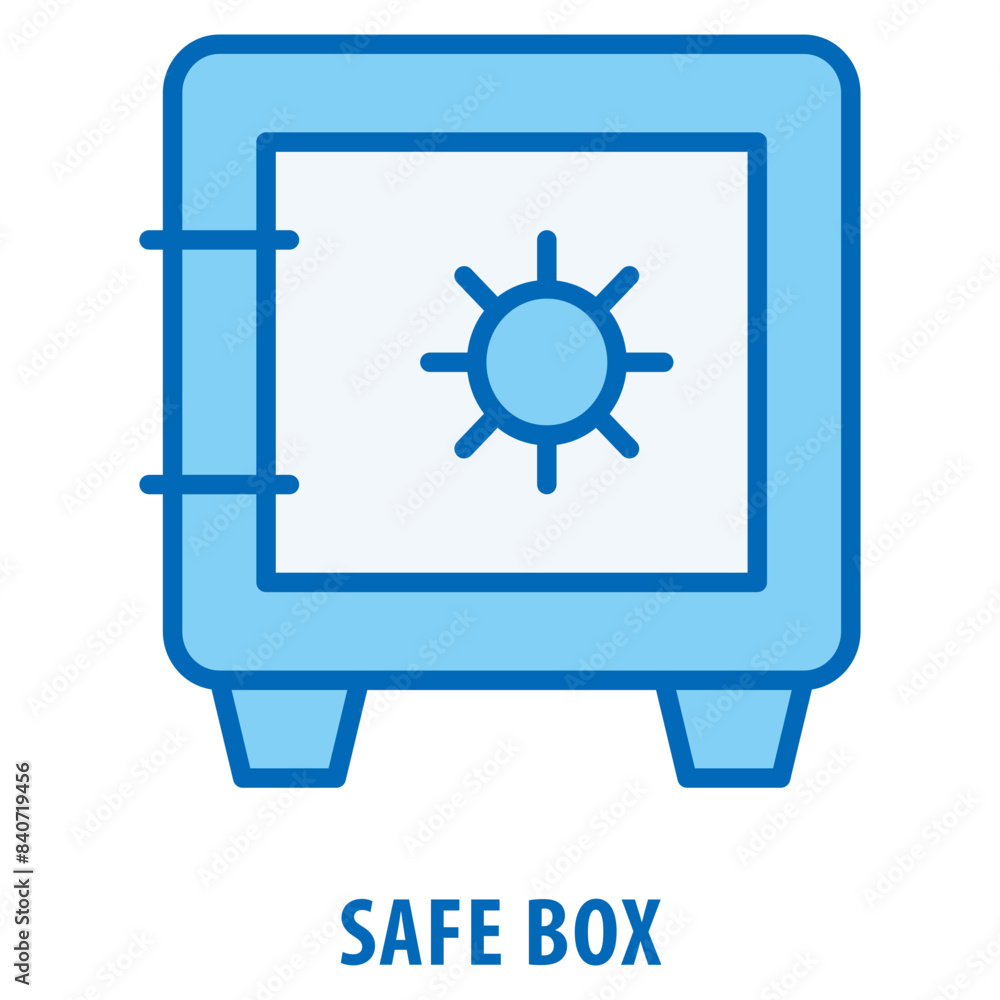 Poster safe box icon simple and easy to edit for your design elements