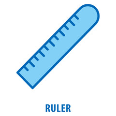 ruler Icon simple and easy to edit for your design elements