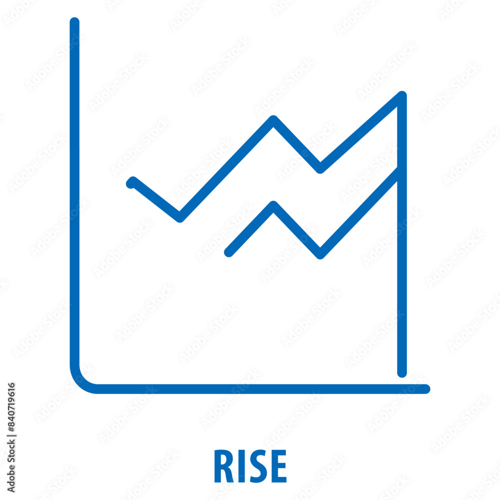 Poster rise icon simple and easy to edit for your design elements