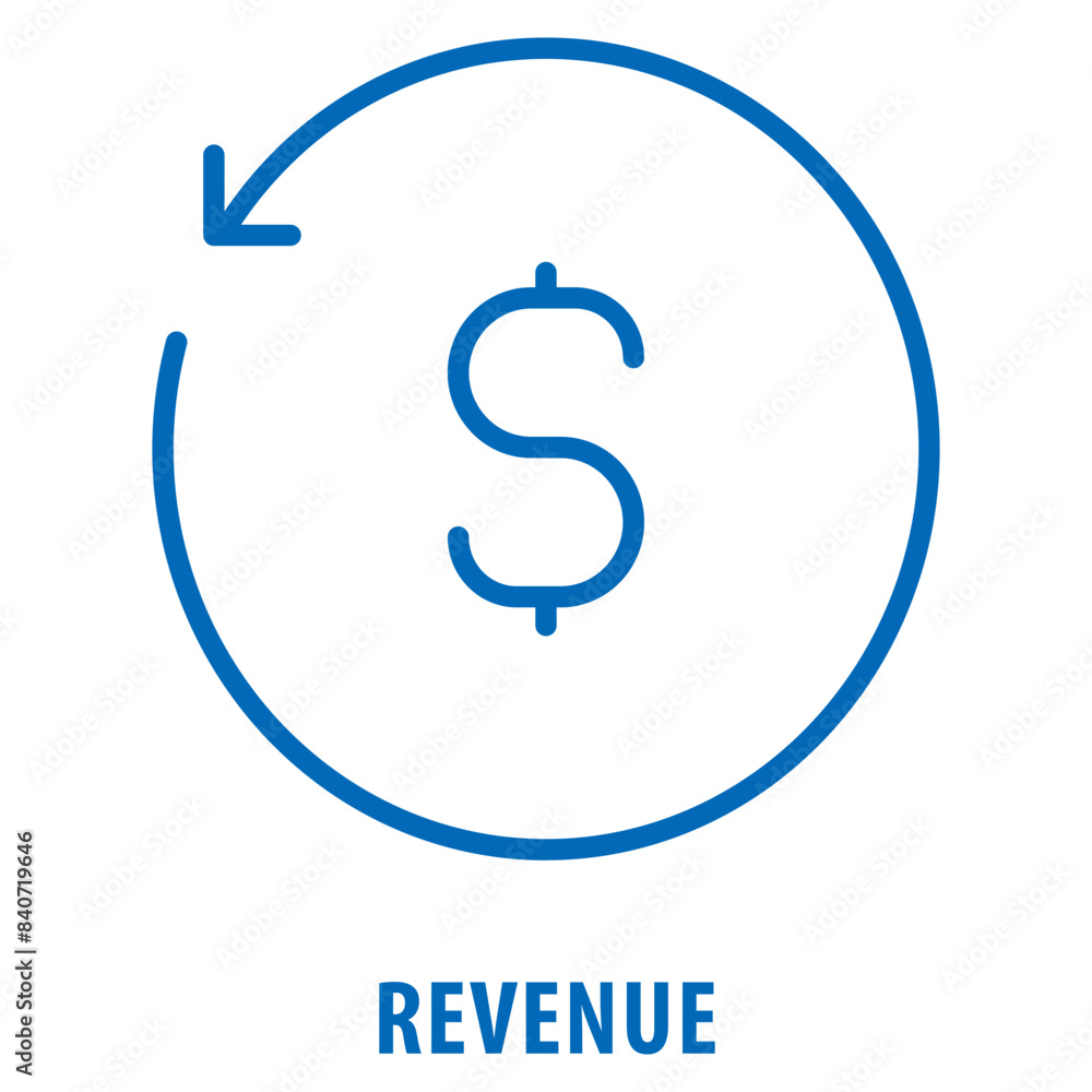 Poster revenue icon simple and easy to edit for your design elements