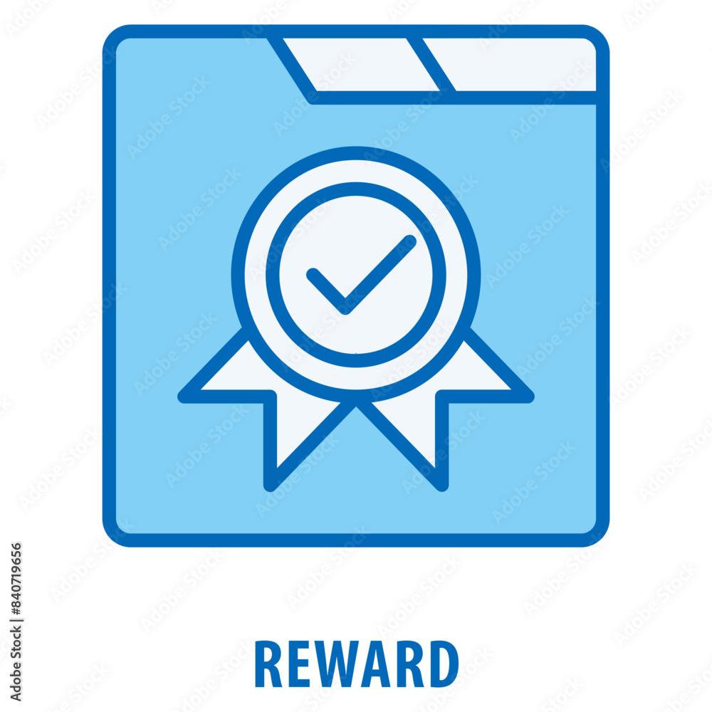 Poster reward icon simple and easy to edit for your design elements