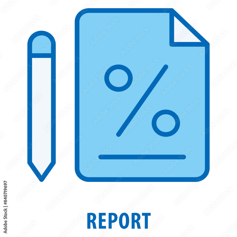 Poster report icon simple and easy to edit for your design elements