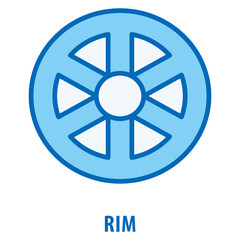 Obraz premium Rim Icon simple and easy to edit for your design elements