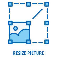 Resize Picture Icon simple and easy to edit for your design elements