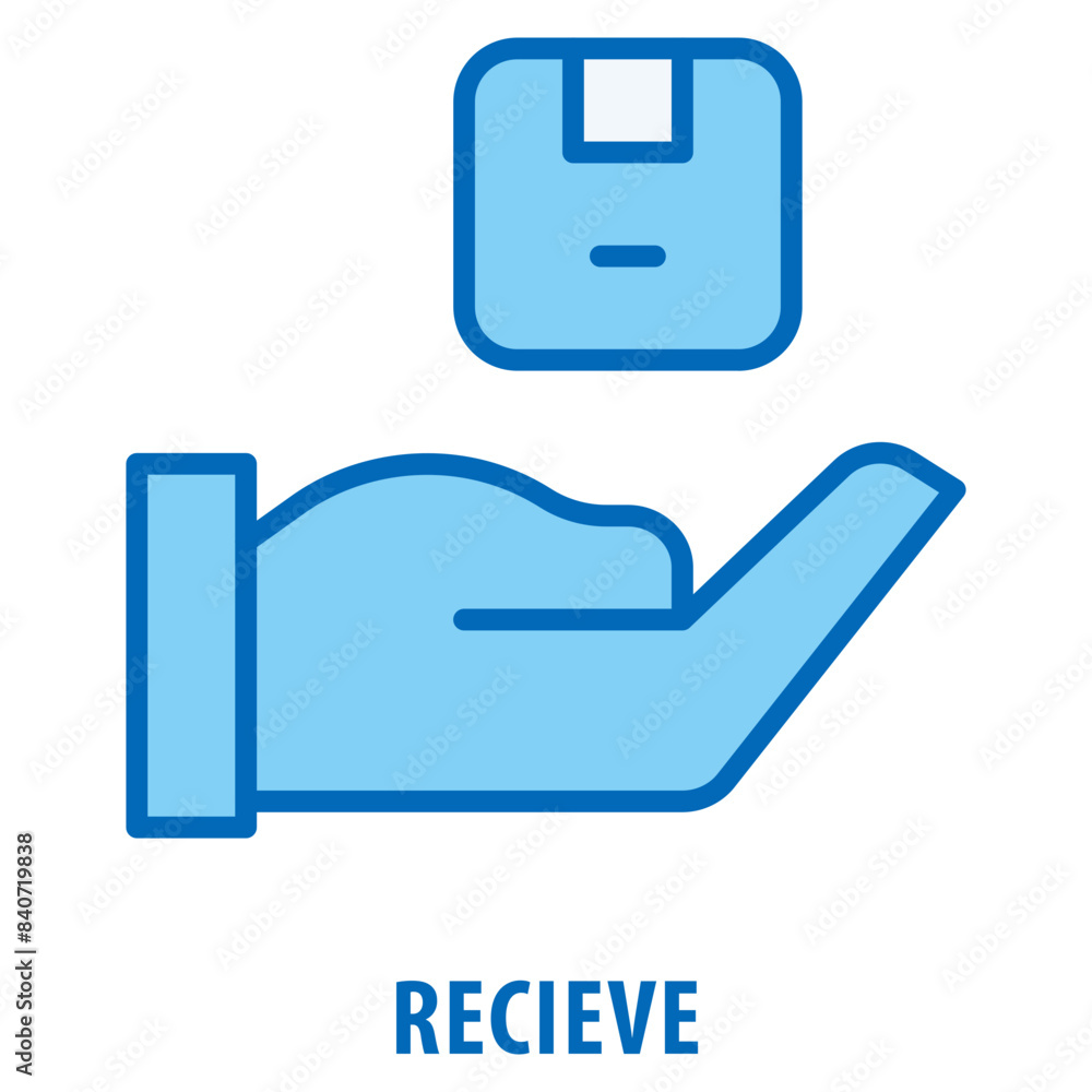 Poster recieve icon simple and easy to edit for your design elements