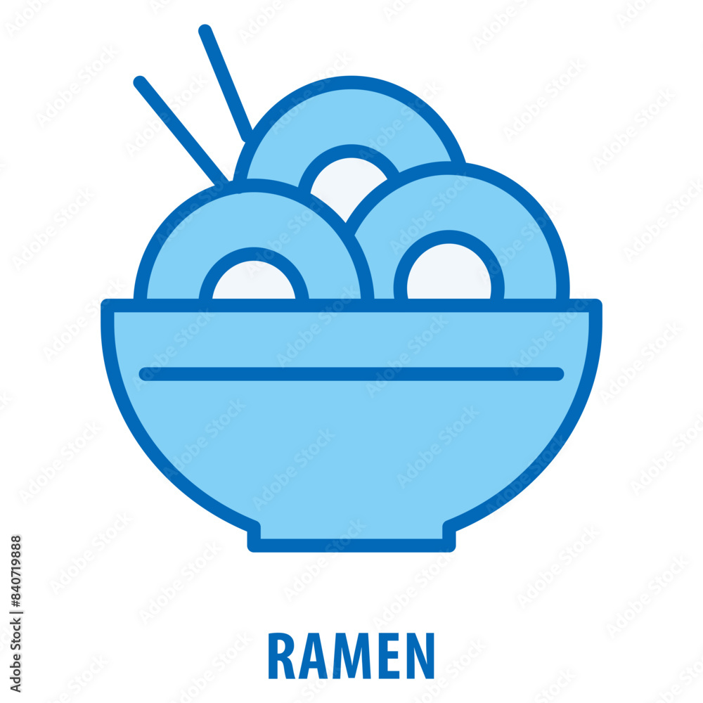 Poster ramen icon simple and easy to edit for your design elements